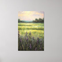 Vintage Lavender Fields peinture à l'huile sur toi