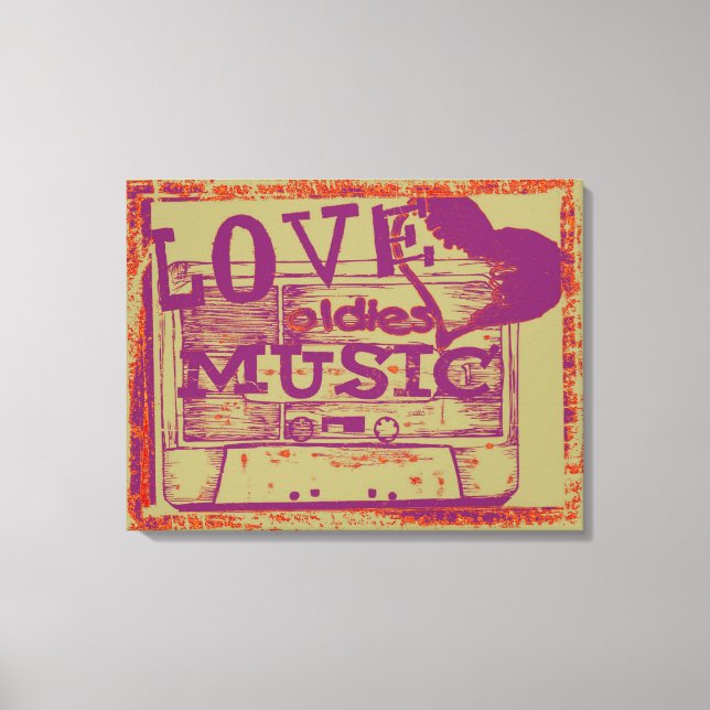 Toile Vintage Lodies musique 4 Canvas (Recto)