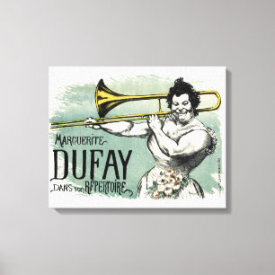 Toile Vintage Marguerite Dufay Trombone