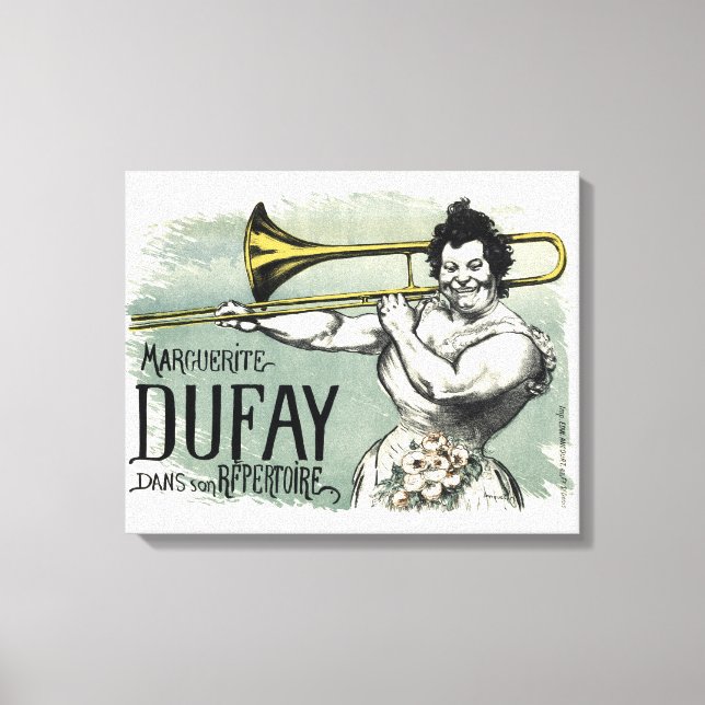 Toile Vintage Marguerite Dufay Trombone (Recto)