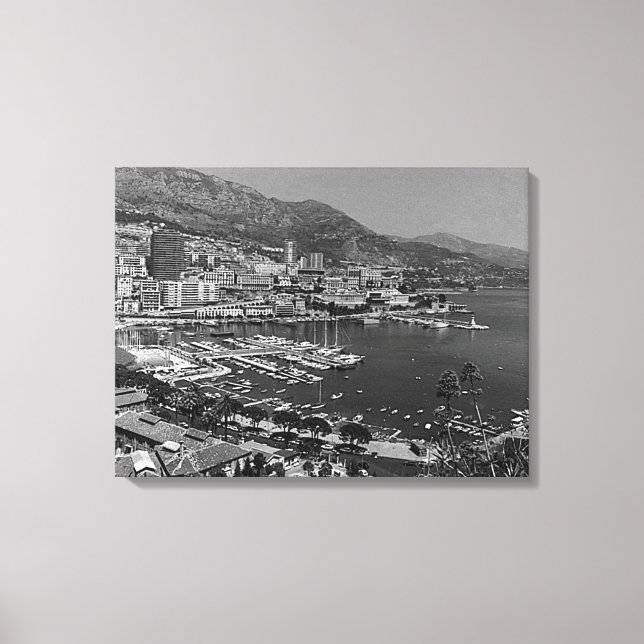Toile Vintage Monaco Monte-Carlo Vue générale (Recto)
