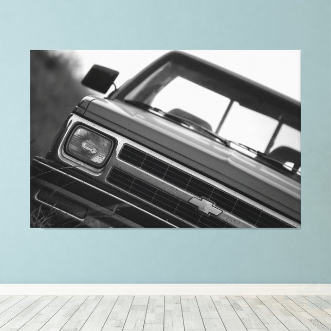 Toile Vintage Old Timer Chevrolet (Insitu (Plancher de Bois))
