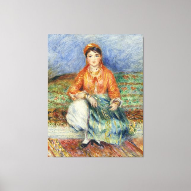 Toile Vintage Pierre Auguste Renoir Algérienne fille (Recto)