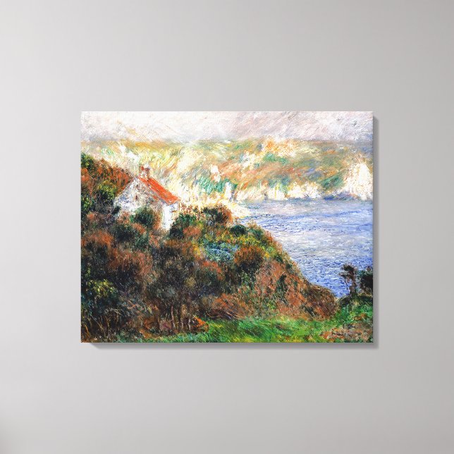 Toile Vintage Pierre Auguste Renoir Fog sur Guernesey (Recto)