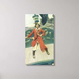 Toile Vintage Pirates, capitaine Keitt par Howard Pyle