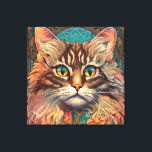 Toile Vintage Pop Art, Louis Wain Beau Chat<br><div class="desc">Vintage Pop Art,  Louis Wain Beau Chat</div>