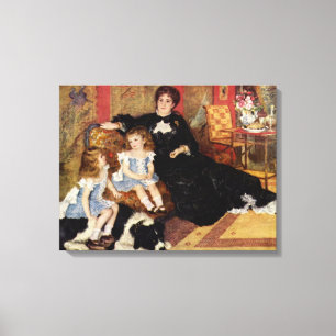 Toile Vintage Renoir Mme Charpentier et ses enfants
