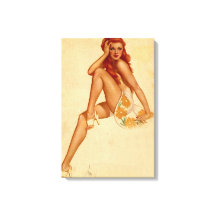 Vintage Retro Alberto Vargas Redonhead Pin Up Girl