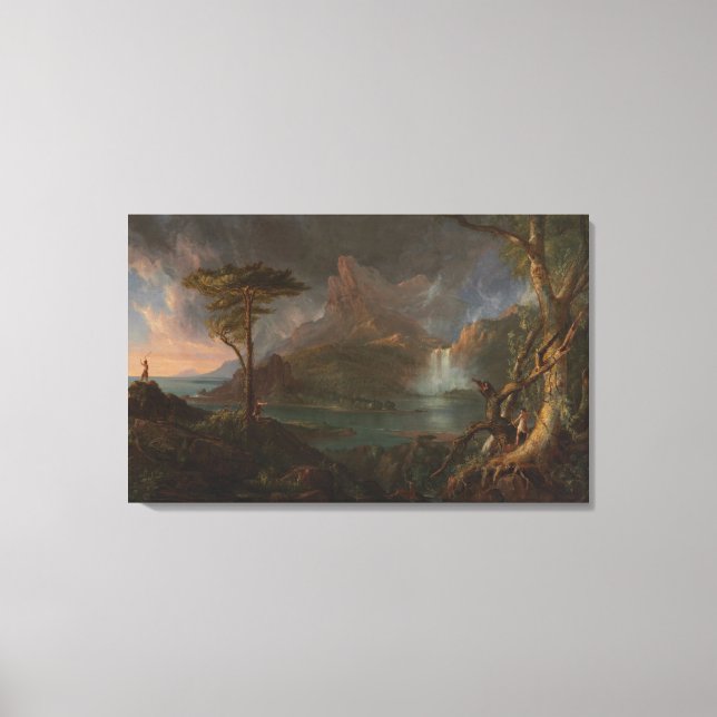 Toile Vintage Thomas Cole Une Scène Sauvage (Recto)