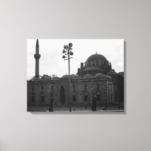 Toile Vintage Turquie Istanbul Beyazit camii mosquée