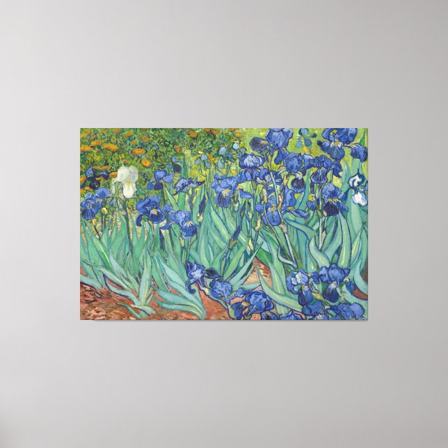 Toile Vintage Van Gogh Irises (Recto)