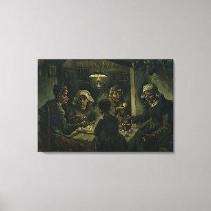 Toile Vintage Van Gogh Les mangeurs de pommes de terre