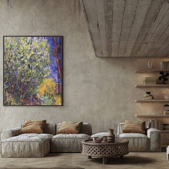 Toile Vintage Van Gogh Lilac Bush (Créateur téléchargé)