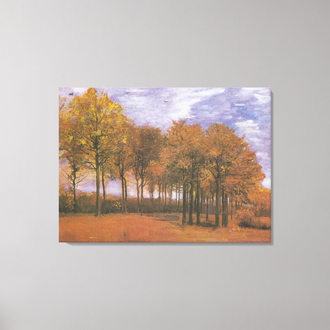 Toile Vintage Van Gogh Paysage d'automne (Recto)