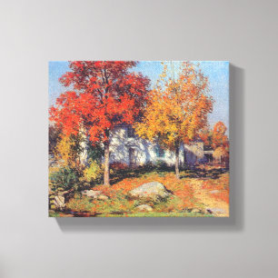 Toile Vintage Willard Metcalf Octobre
