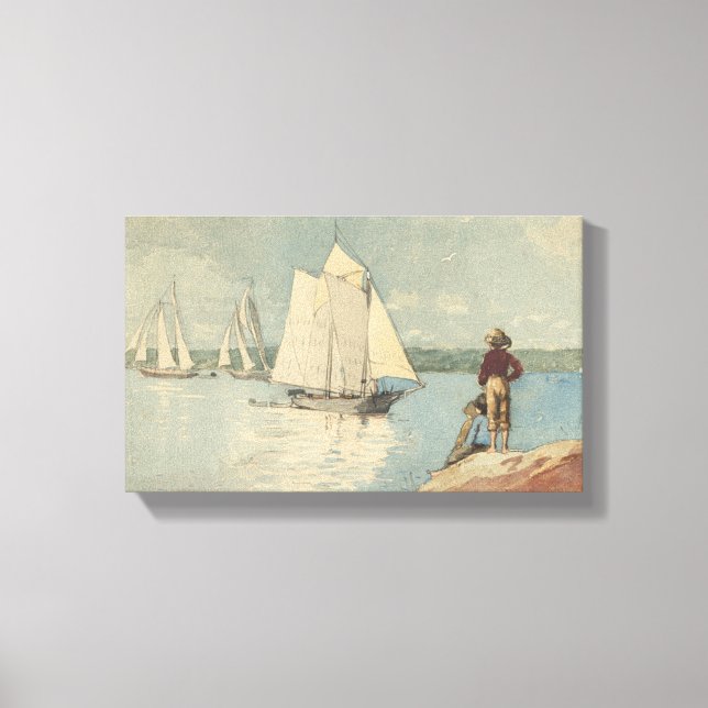 Toile Vintage Winslow Homer Clear Sailing (Recto)