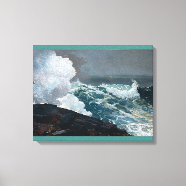 Toile Vintage Winslow Homer Northeaster (Recto)