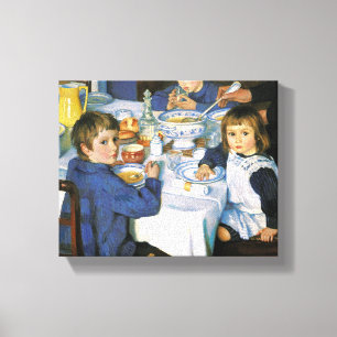 Toile Vintage Zinaida Serebryakova Au Petit Déjeuner