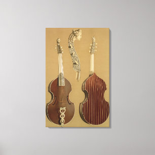 Toile Viola da Gamba, ou basse viole, de Joachim Tielke 
