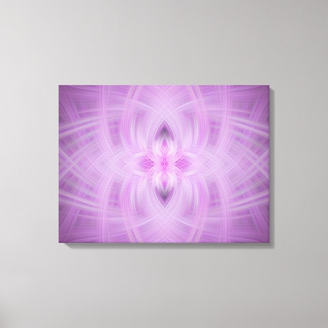 Toile VIOLET - Art fractal - (Recto)