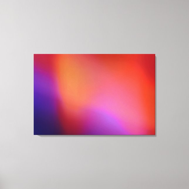 Toile Violet bleu orange et Abstrait rouge (Recto)