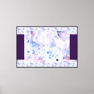 Toile Violet dans mon aquarelle
