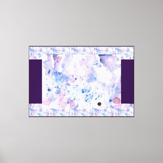 Toile Violet dans mon aquarelle (Recto)