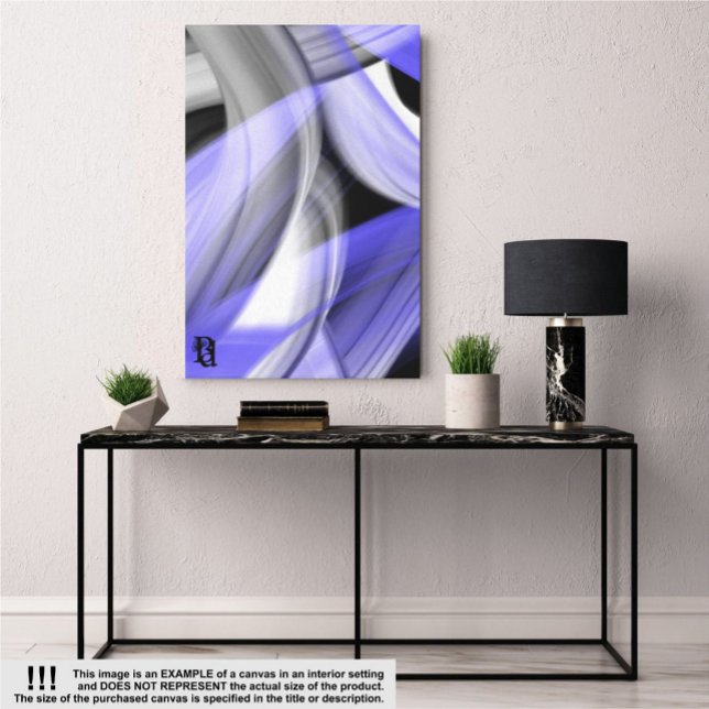Toile Violet d'art Abstrait Lavender Moon de 18 x 24 po (Créateur téléchargé)