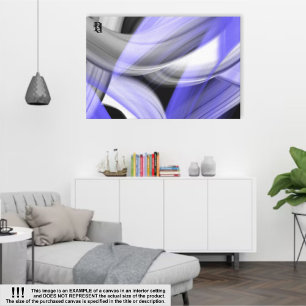 Toile Violet d'art Abstrait Lavender Moon de 36 x 24 po