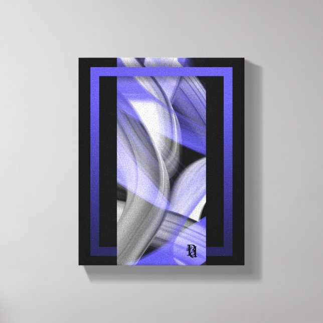 Toile Violet d'art Abstrait tendance Lavender Moon de 8x (Recto)