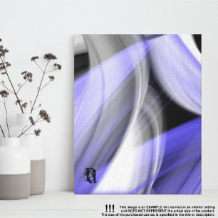 Toile Violet d'art Abstrait tendance Lavender Moon de 8x