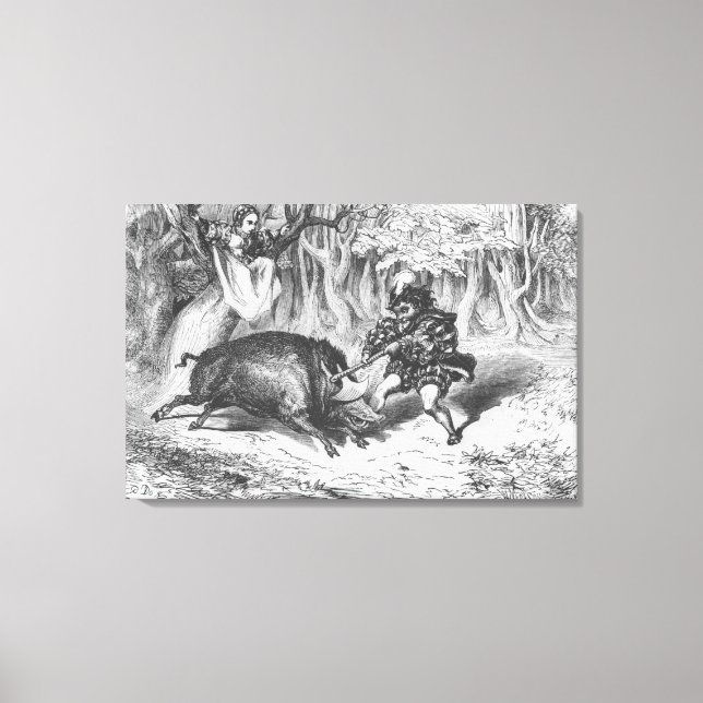 Toile Violette et Ourson (Recto)