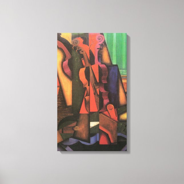 Toile Violon et guitare de Juan Gris, Cubisme Vintage Ar (Recto)