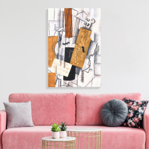 Toile Violon et Partition Georges Braque