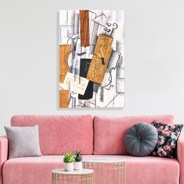 Toile Violon et Partition | Georges Braque | (Insitu(Salon))