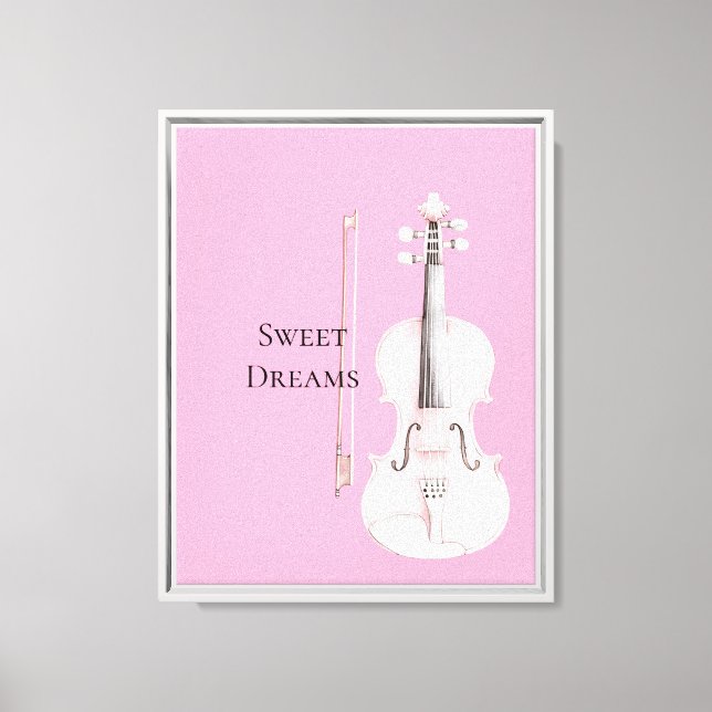 Toile Violon Rose Blush (Recto)