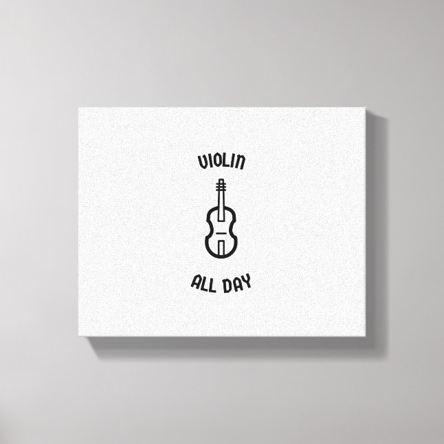 Toile Violon toute la journée (Recto)