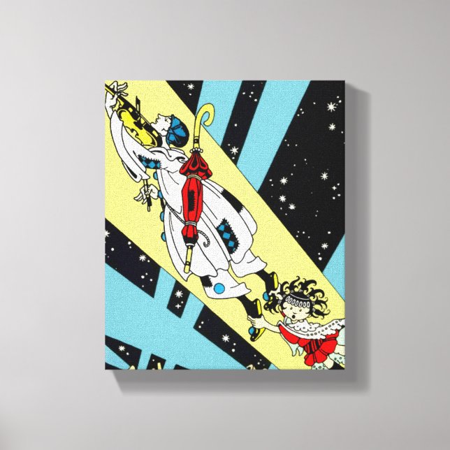 Toile Viperetta vole à la lune (Recto)