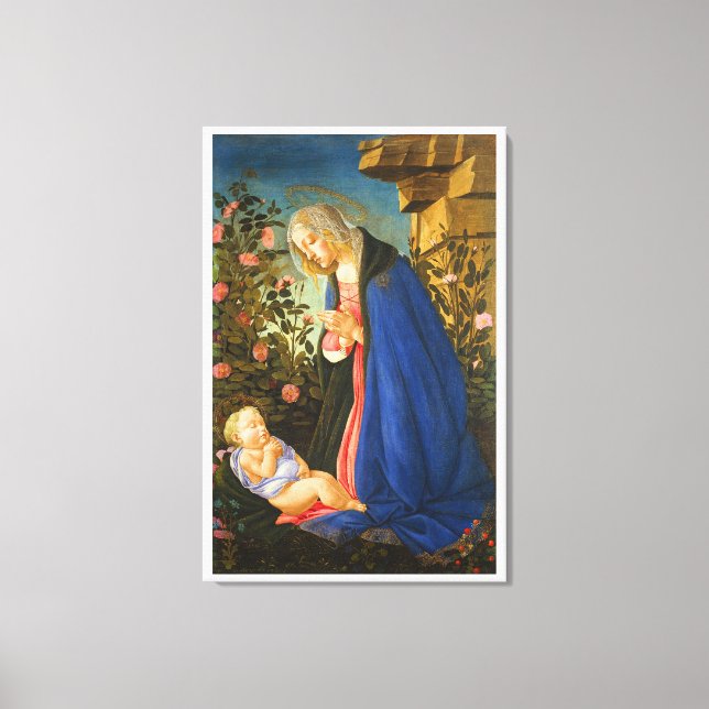 TOILE VIRGIN ADORER DORMIR CHRIST ENFANT (Recto)