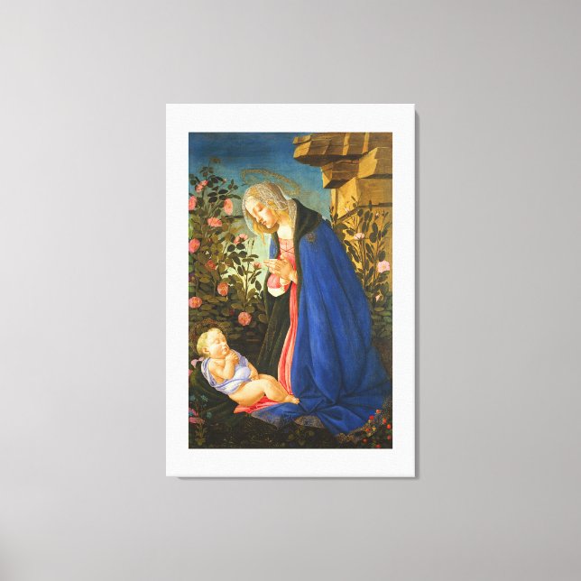 TOILE VIRGIN ADORER DORMIR CHRIST ENFANT (Recto)