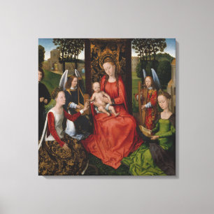 Toile Virgin & Child with Saints Catherine of Alexandria