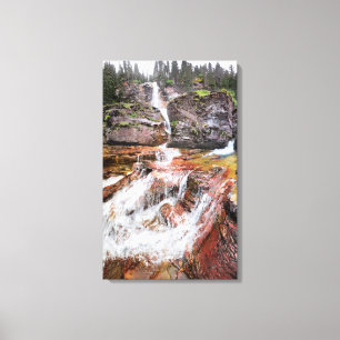 Toile Virginia Falls - Parc national des Glaciers