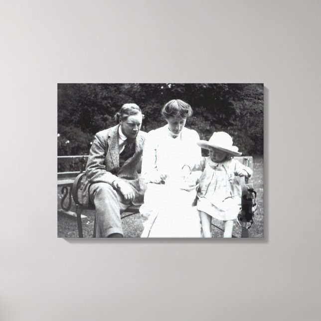 Toile Virginia Woolf avec Clive et Julian Bell, 1910 (Recto)