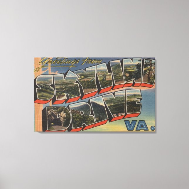 Toile Virginie - Sky Line Drive (Parc national) (Recto)