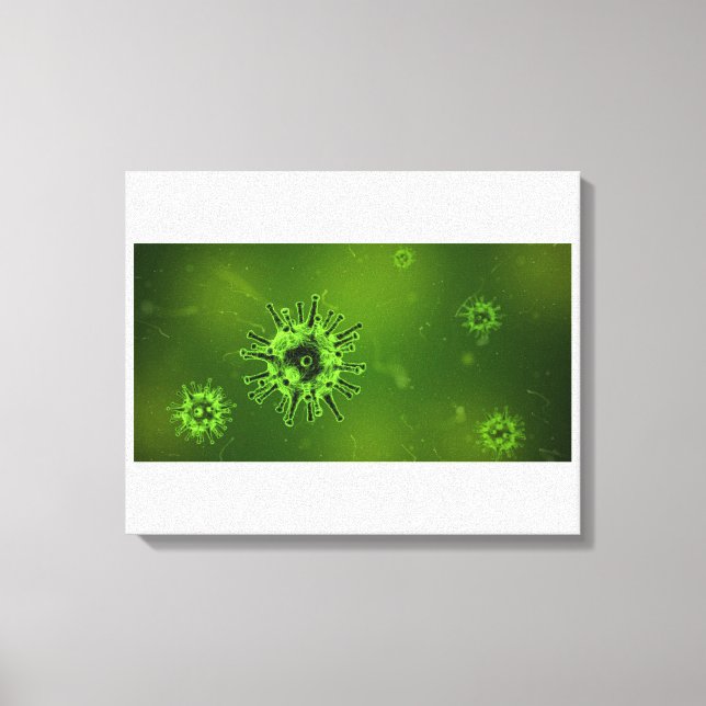 Toile Virus Covid | Zazzle_Growshop. (Recto)