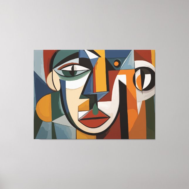 Toile Visage artistique abstrait (Recto)