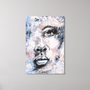 Toile Visage de femme - Peinture de style moderne Art ab