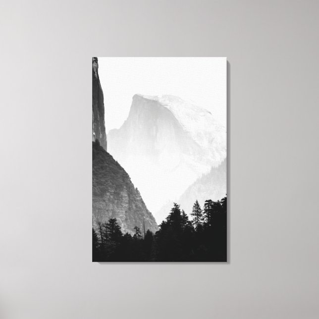 Toile Visage de roche demi-dôme Iconique | Yosemite Vall (Recto)