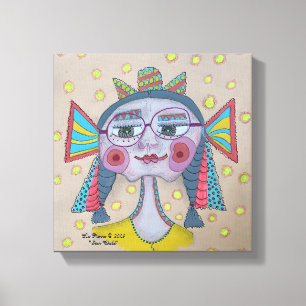Toile Visage Whimsical "Star Child"