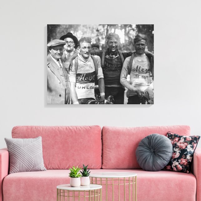 Toile Visages boueux Tour de France 1928 Après l'étape 1 (Insitu(Salon))